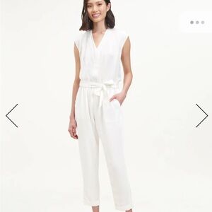 NWT Splendid White Sleeveless Jumpsuit Ailana Size Medium